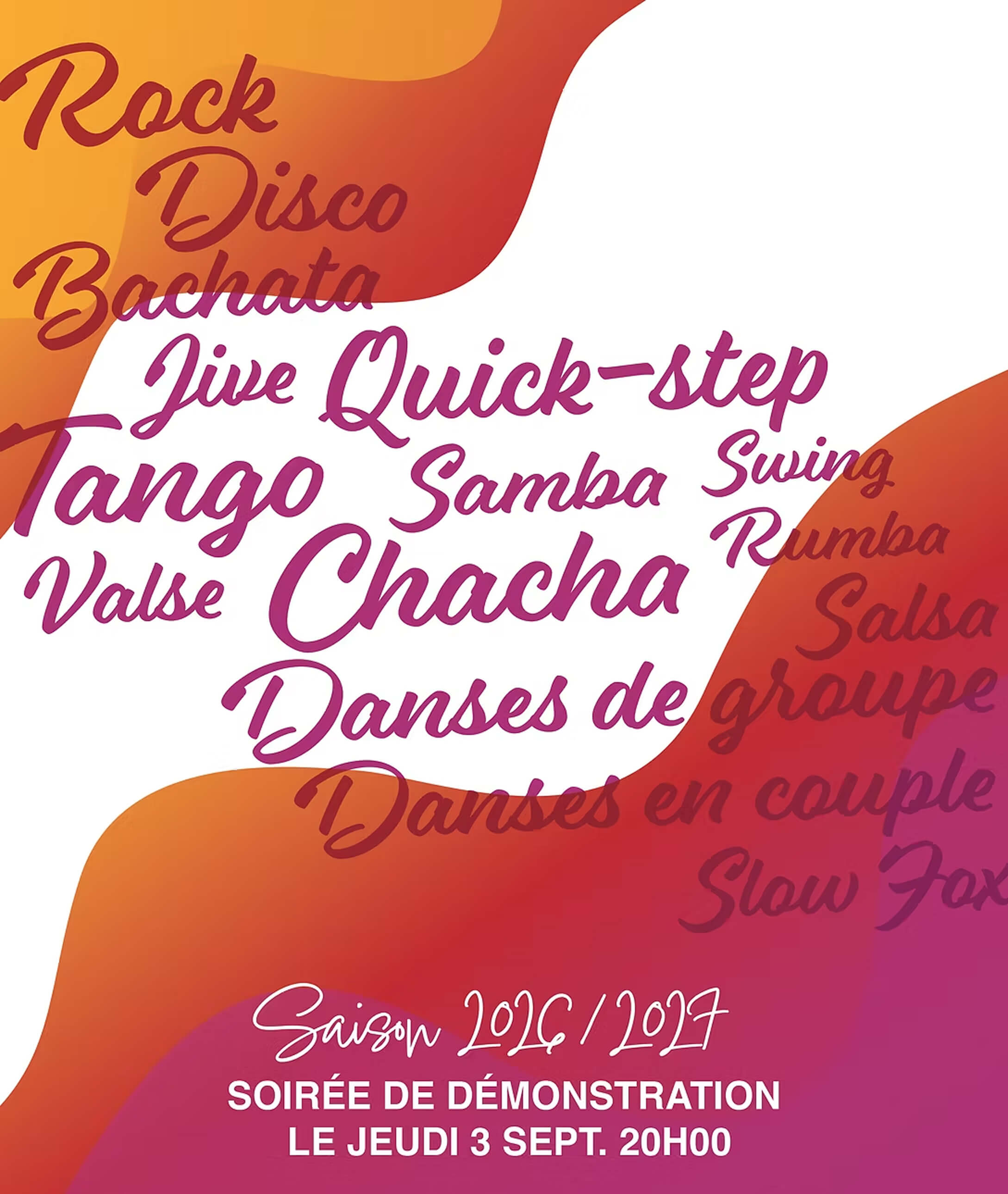 Saison 2026-2027 - Soirée de démonstration le jeudi 3 septembre 20h00 à Fouches, Arlon